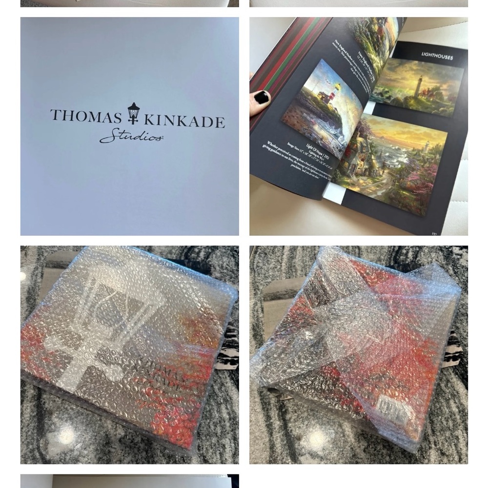Thomas Kinkade Studios Fine Art Collection Book - Gray and Orange - Picture 6 of 8